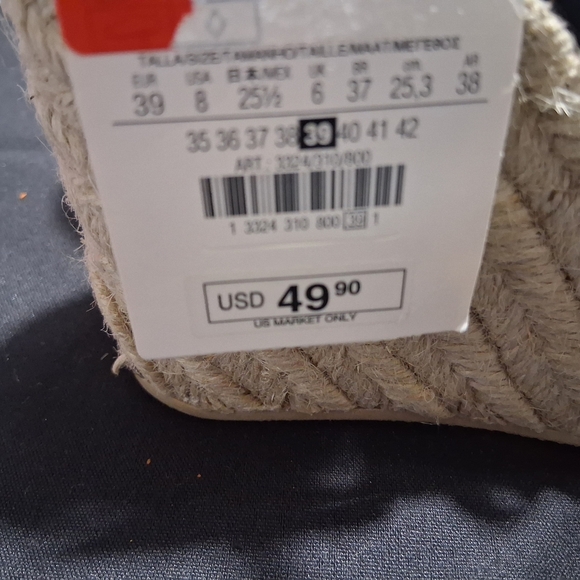 Zara Women's Black Espadrille Flats - Picture 7 of 10